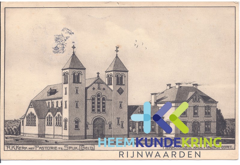 Spijk Ansichtkaart RK Kerk